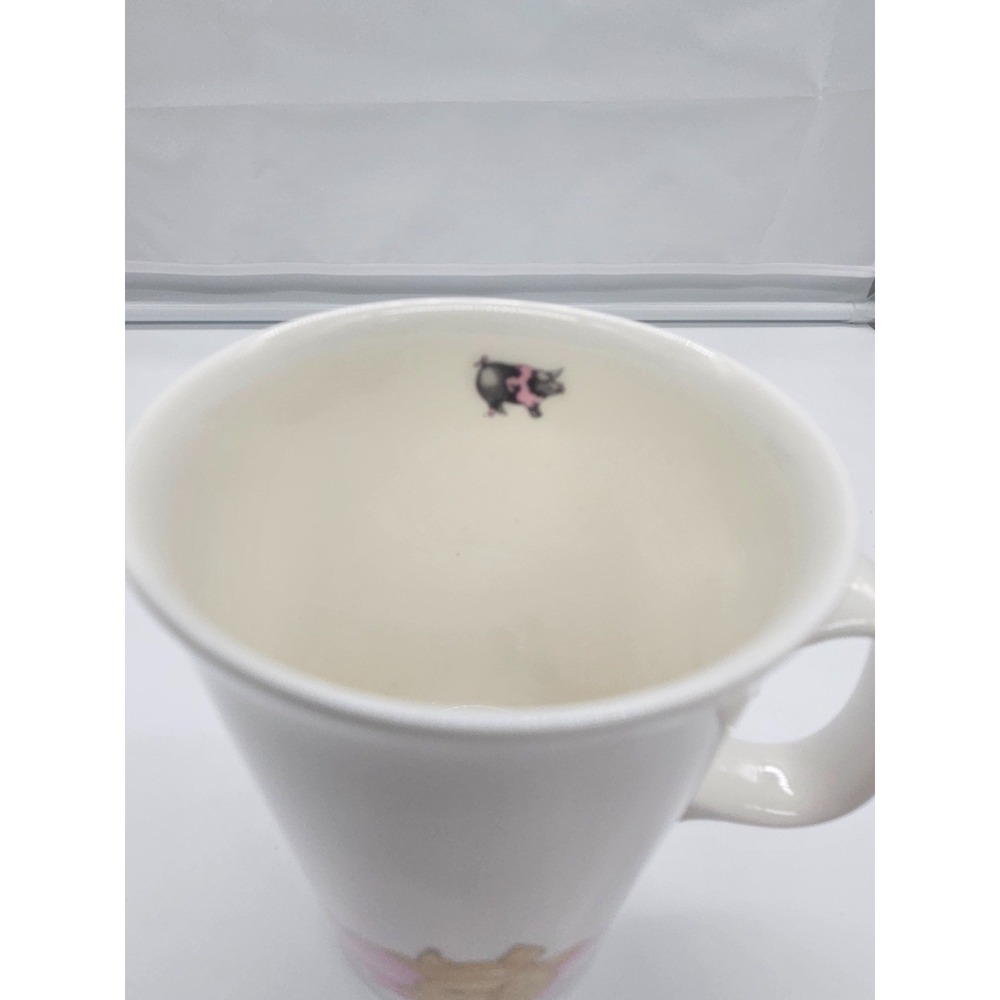 Cute Pig Family Mug White Porcelain Coffee Tea Cup Adorable Farm Animal Design - Picture 7 of 14